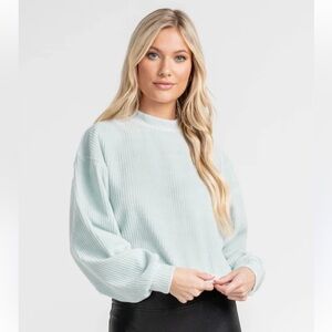 Southern Shirt Cropped Ribbed Sweater EUC M